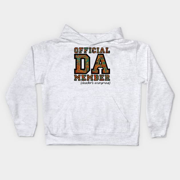 Doodle Hearts by an official DA Member. (Doodlers Anonymous) Kids Hoodie by micklyn